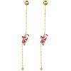 Christmas Themed Earrings Asymmetric Long Tassels Drop Earrings Ear Accessories for Holiday Parties and Gatherings