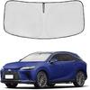 Windshield Sun Shade For Mazda 3 2014-2018 Double Layer 240T Front Window Shade  Fit Mazda 3 Sun Visor Foldable Shade Blocks UV Rays Summer Must Have