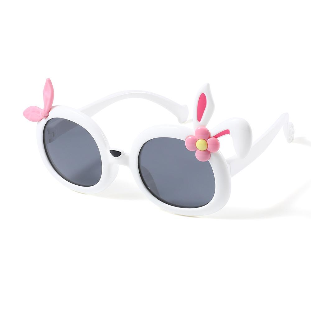 2025 New Children Boys Girls Cute Rabbit Ears Cartoon Fashion Personalized Concave Sunglasses UV Protection Eyewear
