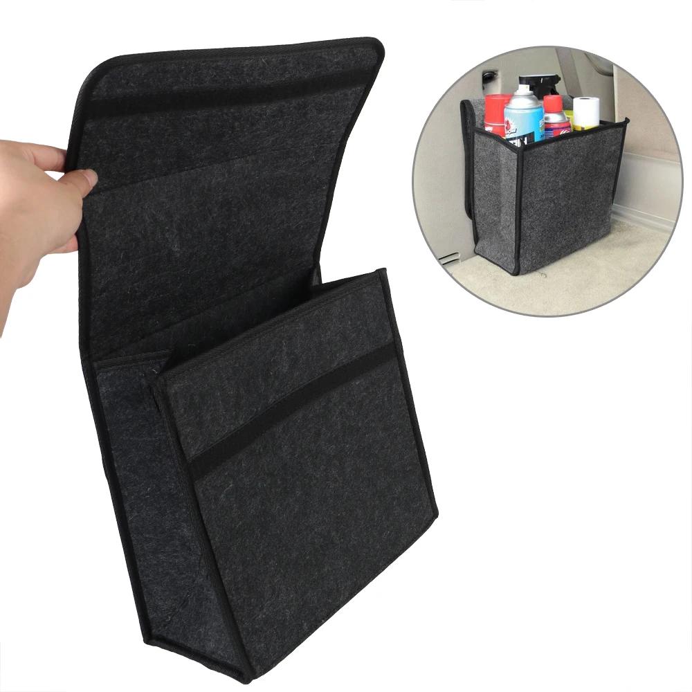 Foldable Felt Storage Bag Multipurpose Organizer for Car Trunk Home & Off-Road Use