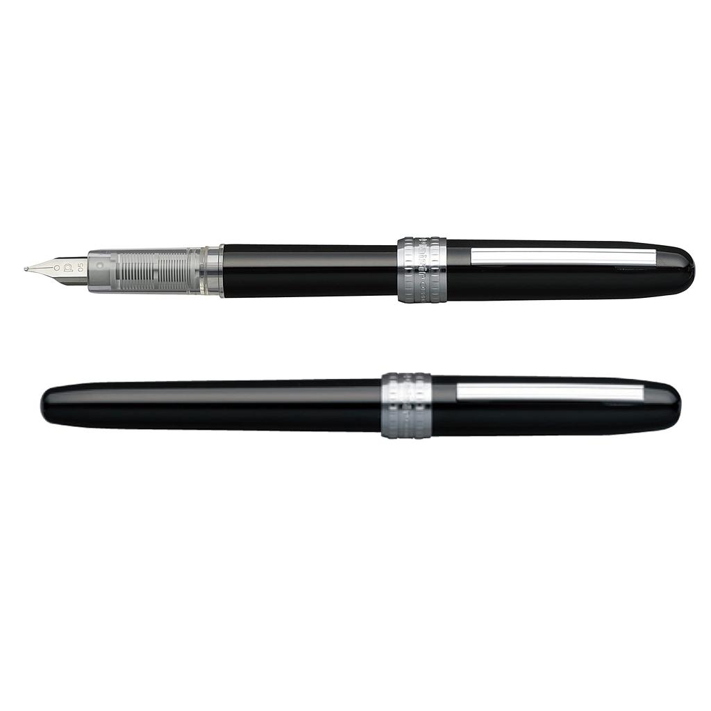 Platinum Plaisir Black Mist Fountain Medium Pen, Nib, PGB-1500#1-3
