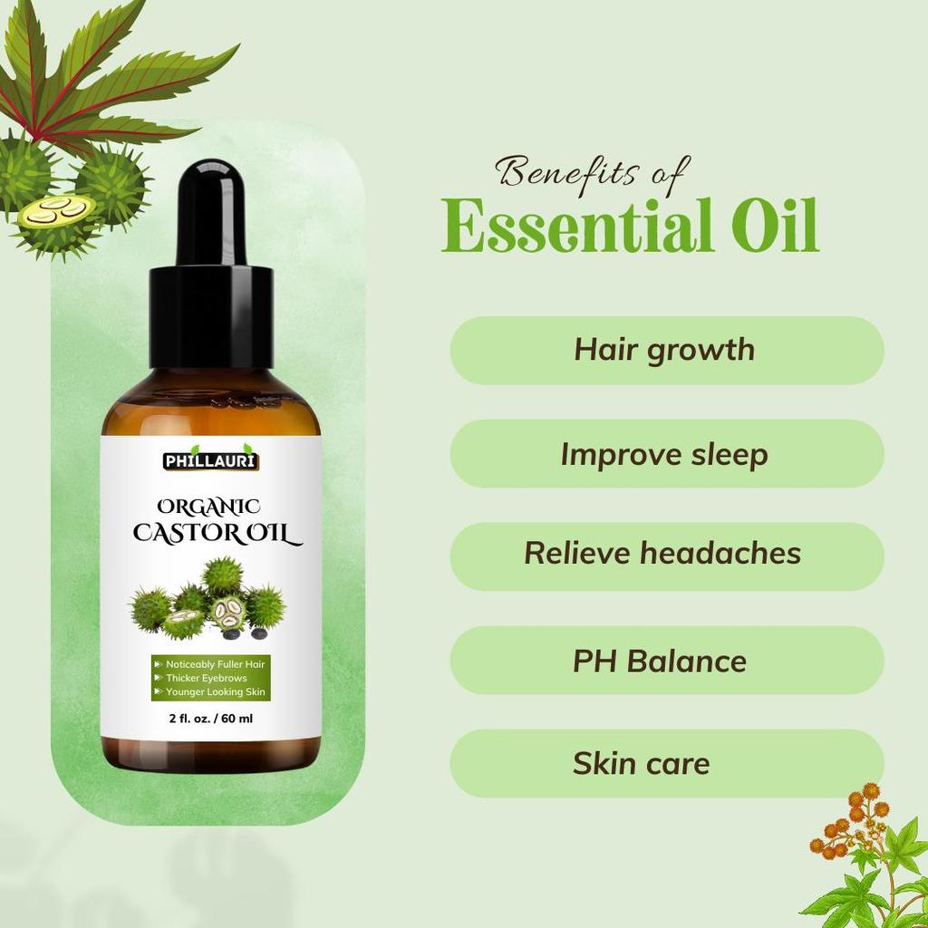 Organic Castor Oil Conditioner Repair Damage Smoothing Hair Oil Hair Treatment Oil Hair, Pack Of 2