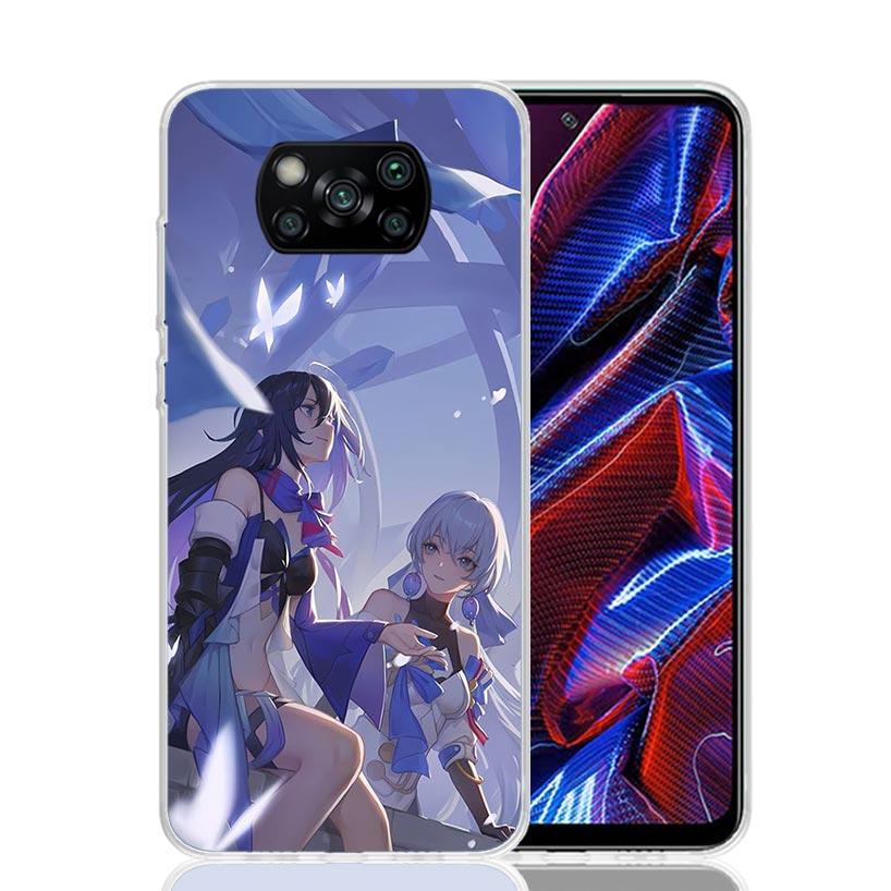 Чехол для телефона Honkai Star Rail Seele для Xiaomi Poco X7 X6 X5 Pro F7 Ultra Redmi 15C 15 13 13C 12 12C 10 10A 10C 9 9A 9C 9T Обложка P