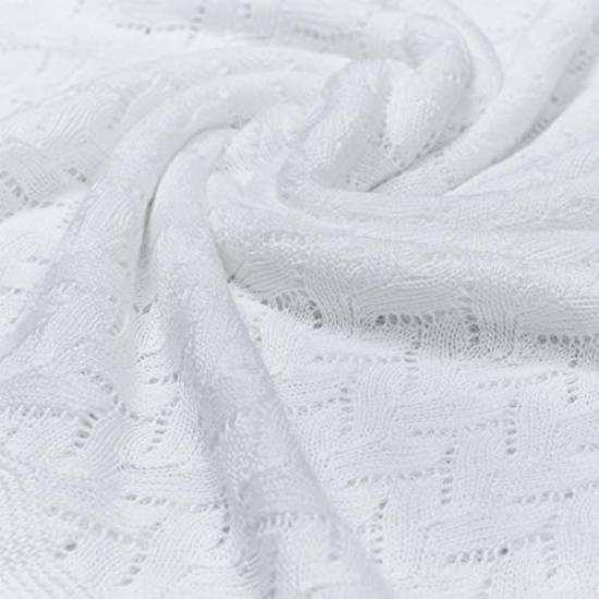 Пеленальная кружевная хлопковая шаль белого цвета от дистрибьютора GHHURT&SON (Авторизованный продукт)