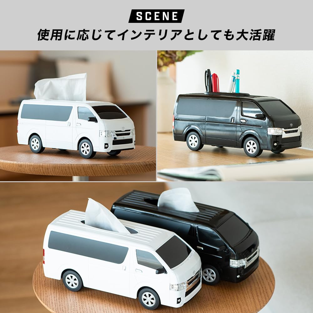 Коробка-держатель для салфеток для Toyota Hiace (2-е поколение) (черный)