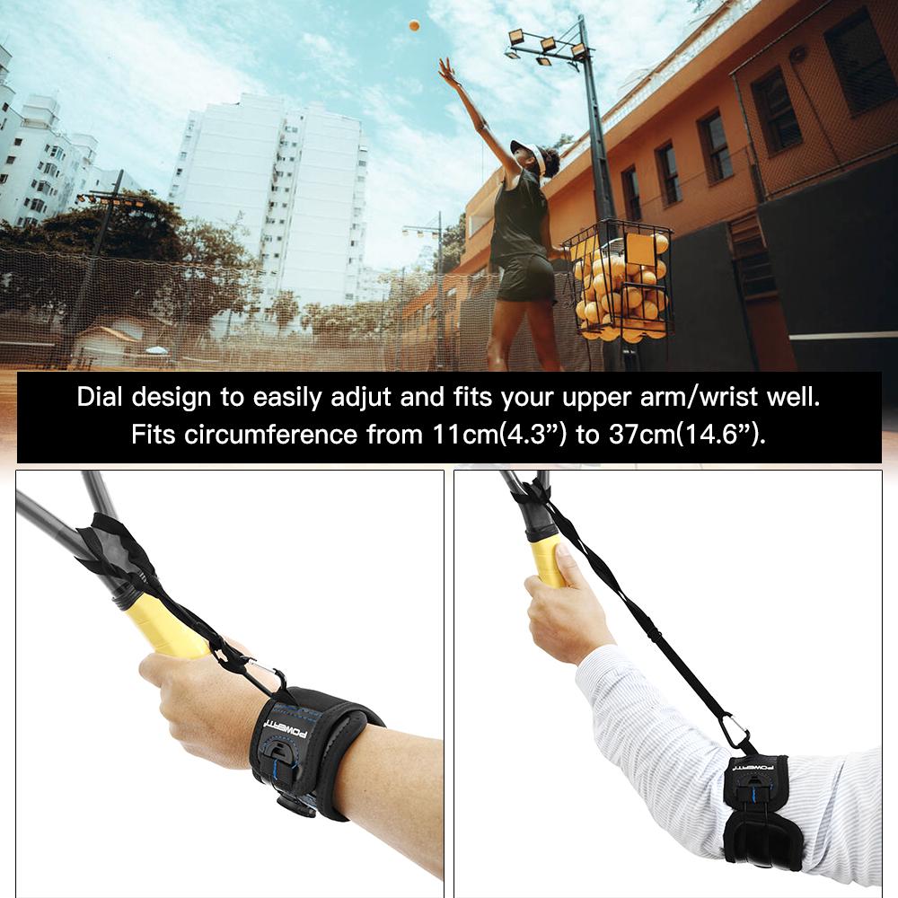 Tennis Dial Arm Strap Adjustable Training Wrist Band Tennis Swing Correct Exerciser