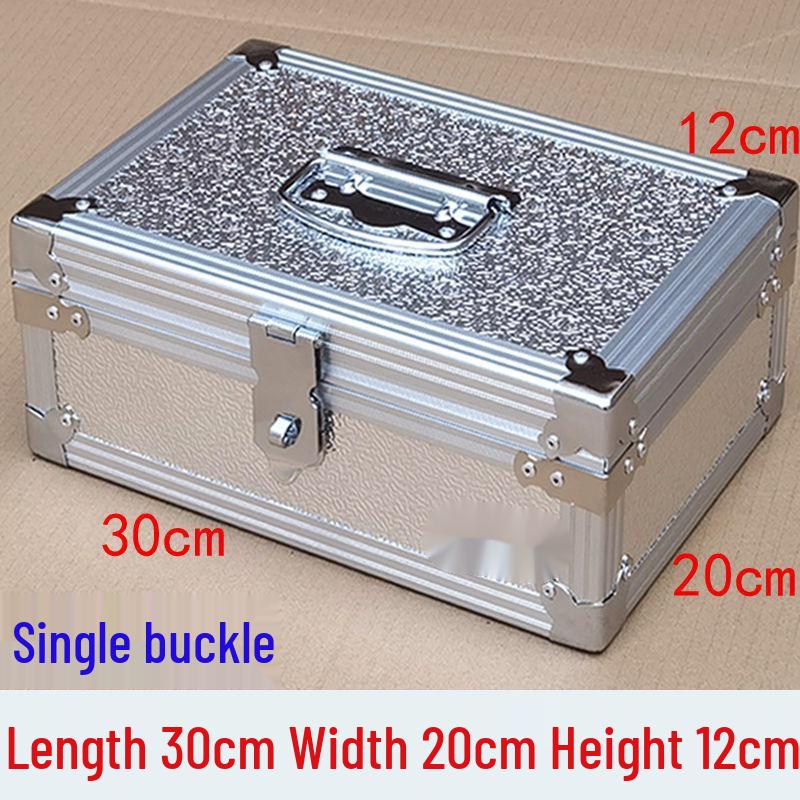 Большой запираемый ящик для хранения денег и документов из алюминиевого сплава