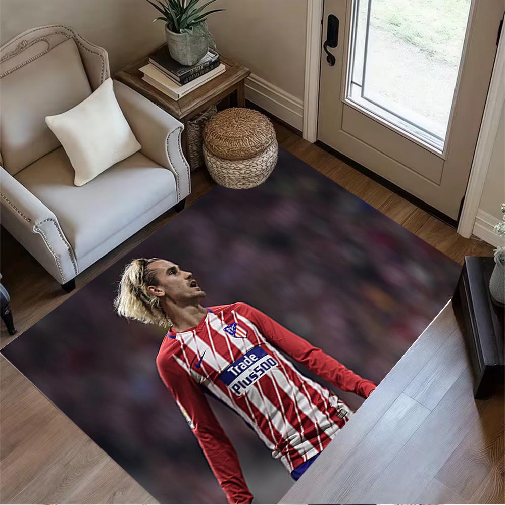 Football Player Celebration Floor Rug Office Rug Perfect for Hallway Decorate room Study room Living Rooms Anti-slip Rug Anime Office Decor