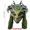 Хэллоуин Лесной Дух Латексная Маска Атмосфера Ужасов Маскарадная Маска Зеленая Эльфийская Маска Хэллоуин Косплей Аксессуары Декор