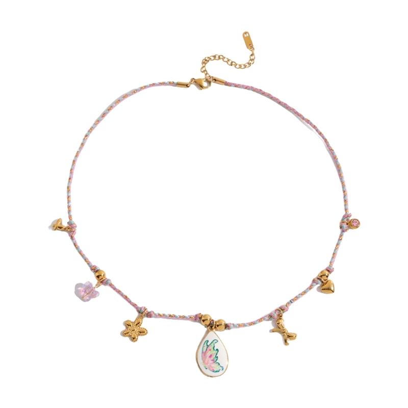 Multilayer Coastal Themed Jewelry Adjustable Length Necklace Ideal For Swimwear And Summer Dresses