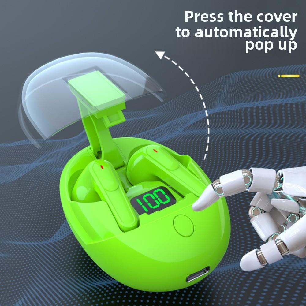 New Bluetooth Headphone Cover Innovative Design Jerry Chip 5.3 Waterproof Transparent Long Life