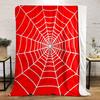 Red Spider Web Design print blanket soft and cozy perfect for the living room bed sofa or a nap,gift
