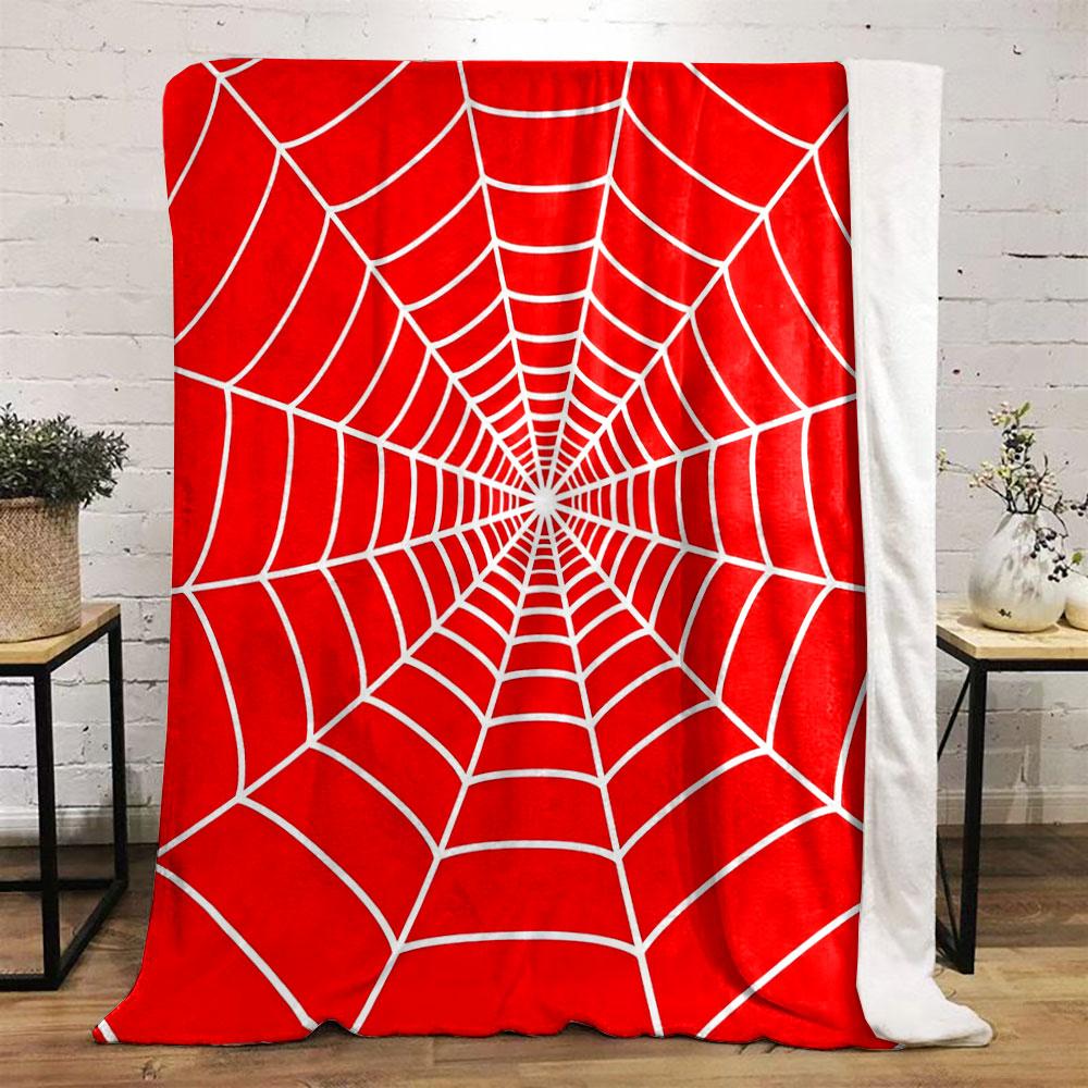 Red Spider Web Design print blanket soft and cozy perfect for the living room bed sofa or a nap,gift