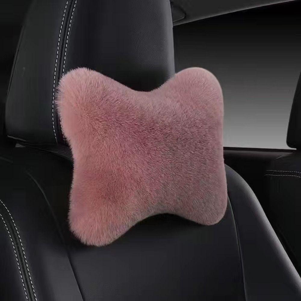 Soft Foam Car Headrest Pillow Plush Cushion Neck Rest Pillow Lumbar Pillow  SUVs Trucks Buses
