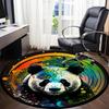 1pc Panda Colors Office Round Area Rug, Under Office Chairs Bedroom Living Room Home Decor, Room Deco, Available in Various Sizes