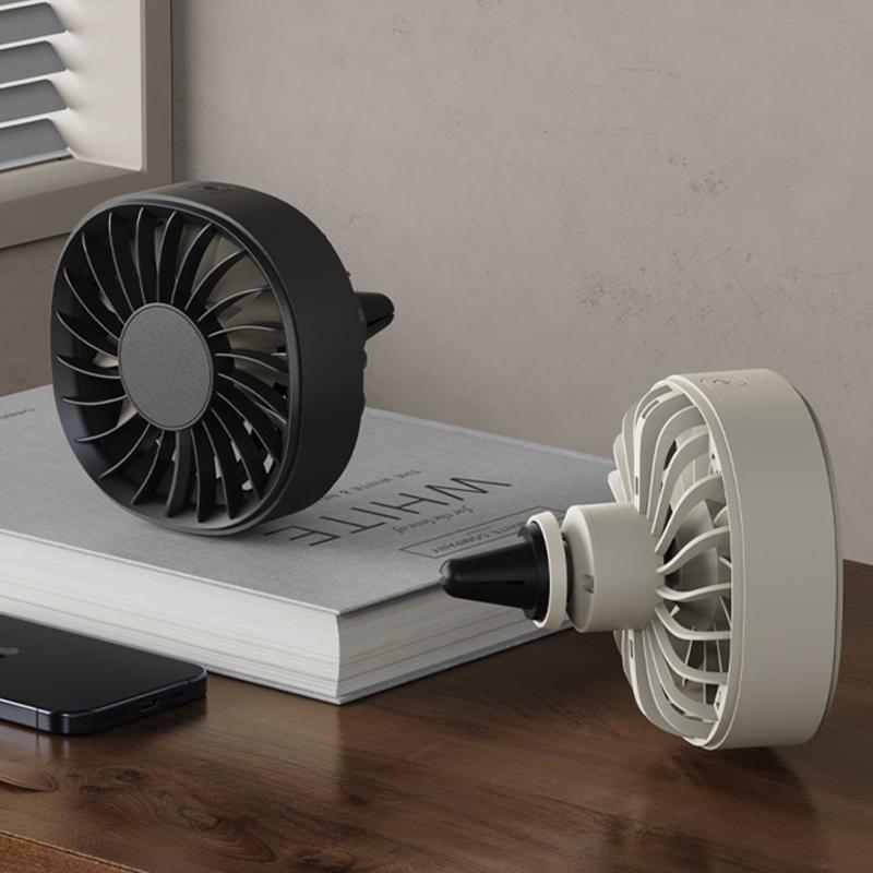 Автомобильный вентилятор USB Автомобильный вентилятор для обдува воздуховода Регулировка Мощный охладитель с подсветкой Вентилятор с 3 скоростями Охлаждение заднего сиденья автомобиля для отвода тепла