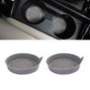 2/4pcs Car Cup Holder Coaster Silicone Cup Holder With Bling Crystal Rhinestone Insert Non-Slip Cup Holders Silent Cup Pad