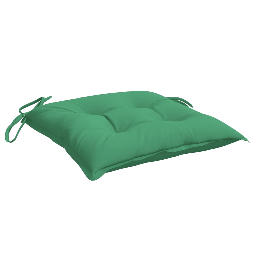 Chair Cushions 2 pcs Green 50x50x7 cm Oxford Fabric