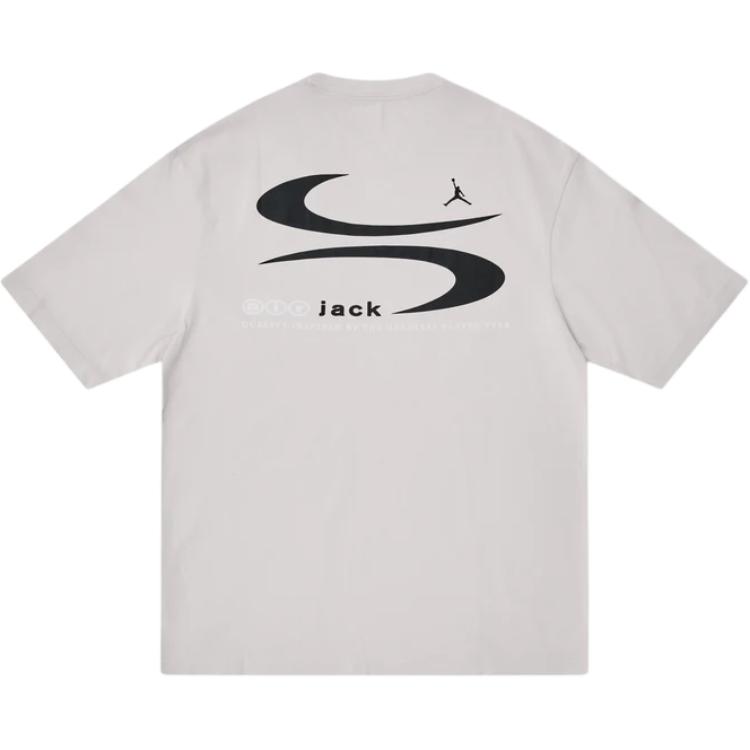 Футболка Air Jordan x Travis Scott Logo Light Bone для мужчин, кремовая DZ5510-072
