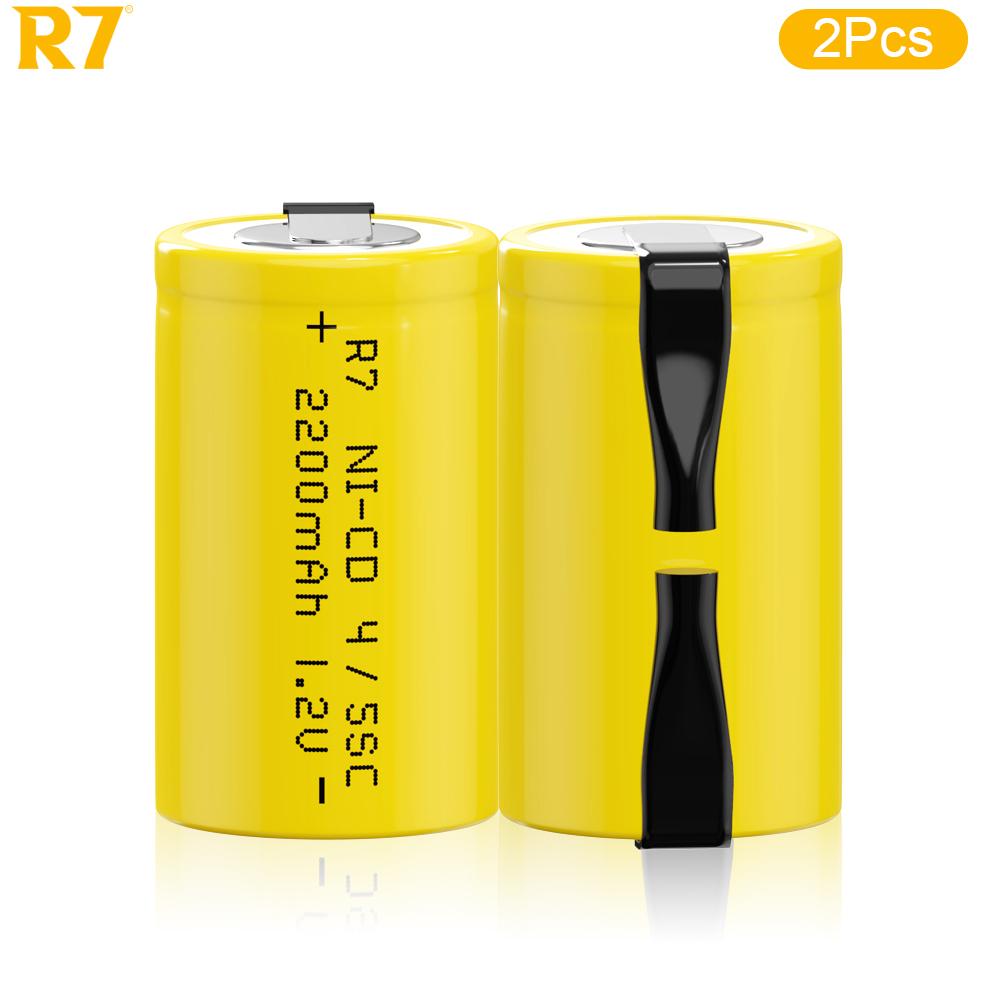 Аккумуляторная батарея 4/5SC Ni-Cd 1,2 В 2200 мАч с язычком для электродрелей и шуруповертов — высокая емкость и длительный срок службы