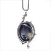 Necklace Sodalite Gemstone Handmade Silver Jewelry 2.5"