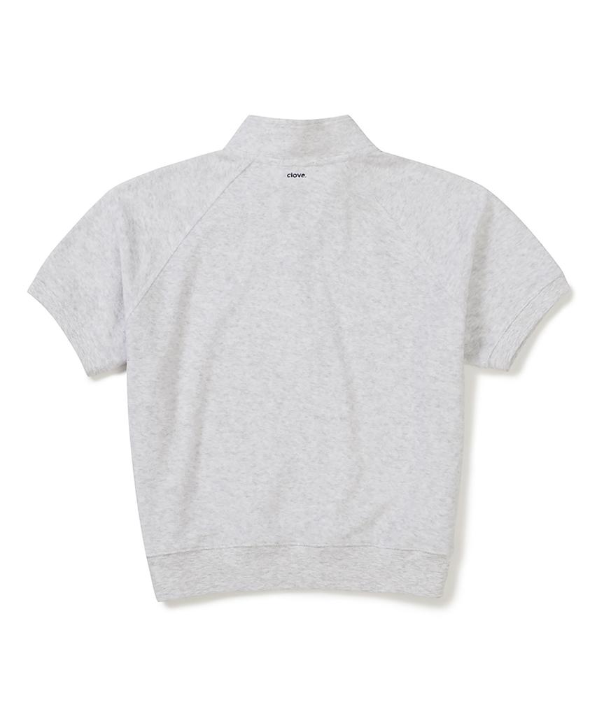 CLOVE [26Ss Clove] Terry Half-Zip T-Shirt (Light Gray)