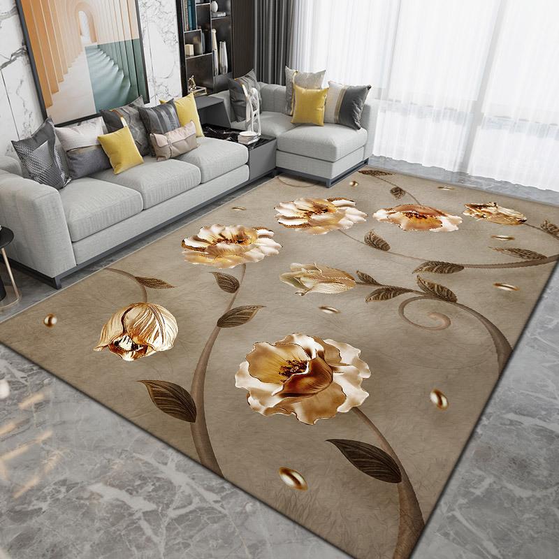 WTEMPO Ретро Ковер для Гостиной Французский Средневековый Стиль Коврик под Диван Спальня Прикроватный Ковер