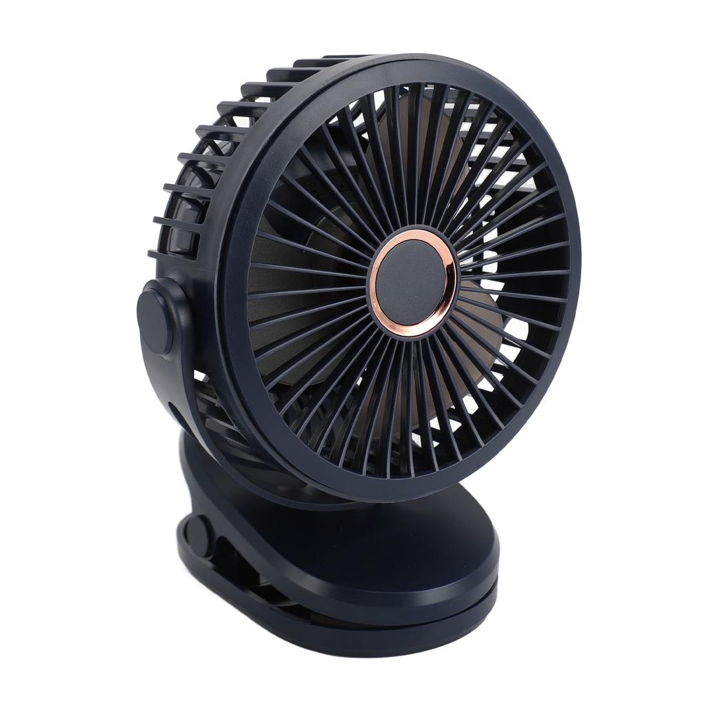 10000mAH USB Clip On Fan Rechargeable Miniature Table Fan Portable 360 Degree Rotate Cooling Fan for Bedroom Office