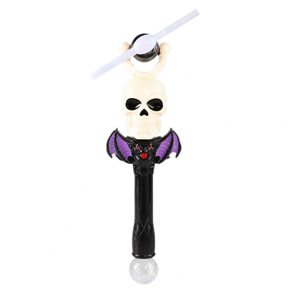Windmill Toy LED Spinning Windmill Music Luminous Sticks Halloween Glow Stick Rotating Light Toy