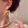 1 пара винтажных элегантных сережек-капель с бантом для женщин и девушек, серьги-гвоздики, свадебные украшения, подарки