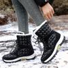 Размер 36-42, новые зимние водонепроницаемые женские теплые плюшевые нескользящие походные ботинки по щиколотку для снега на платформе, хлопковые ботинки Botas de Mujer