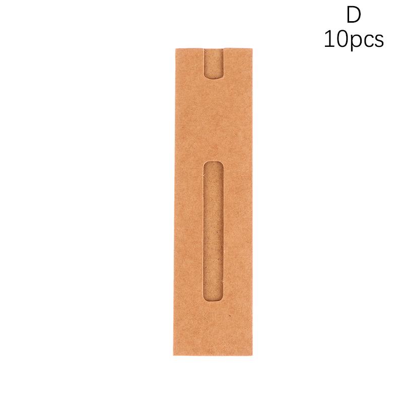 10 шт. коробка для ручек подарочный чехол упаковка один держатель для перьевой ручки мешочек картон пустой чехол крафт бумага чехлы для ручек