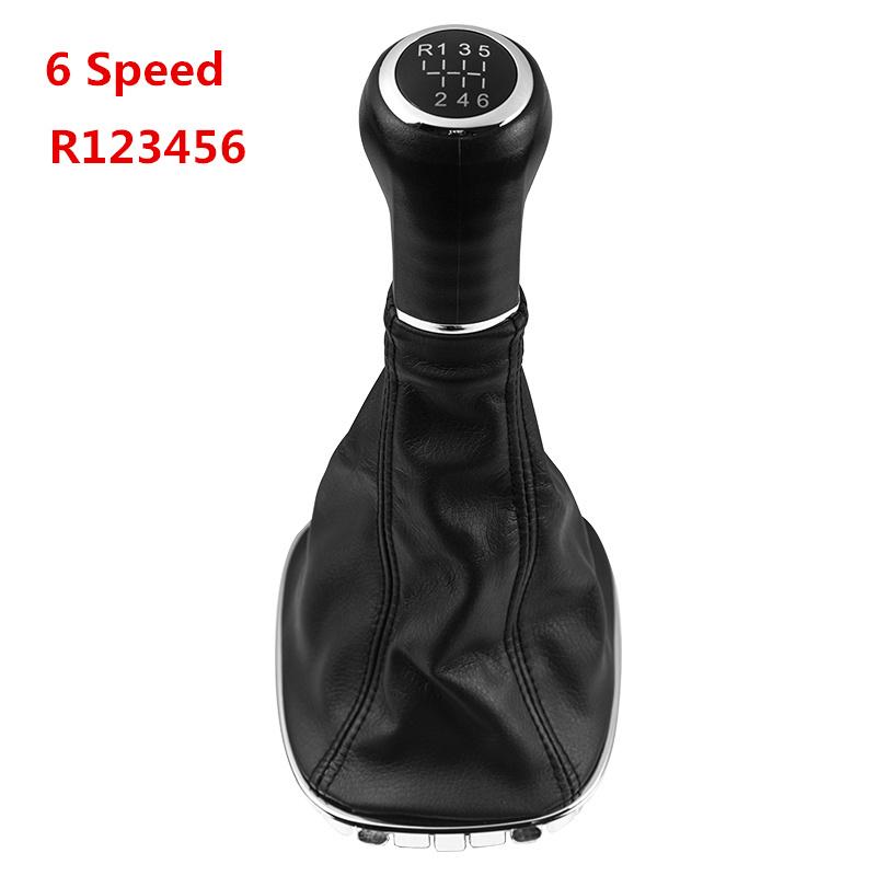 5/6 Speed Car Gear Shift Knob Lever Stick Gaitor Boot Cover For Opel/Vauxhall Corsa D 2006-2014 Car Styling