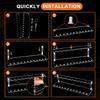 Clear Pen Display Stand 1.5cm 12-Slots Pen Holder Stand Pencil Display Rack Pen Stand Organizer for Pencil Makeup Brush Eyebrow