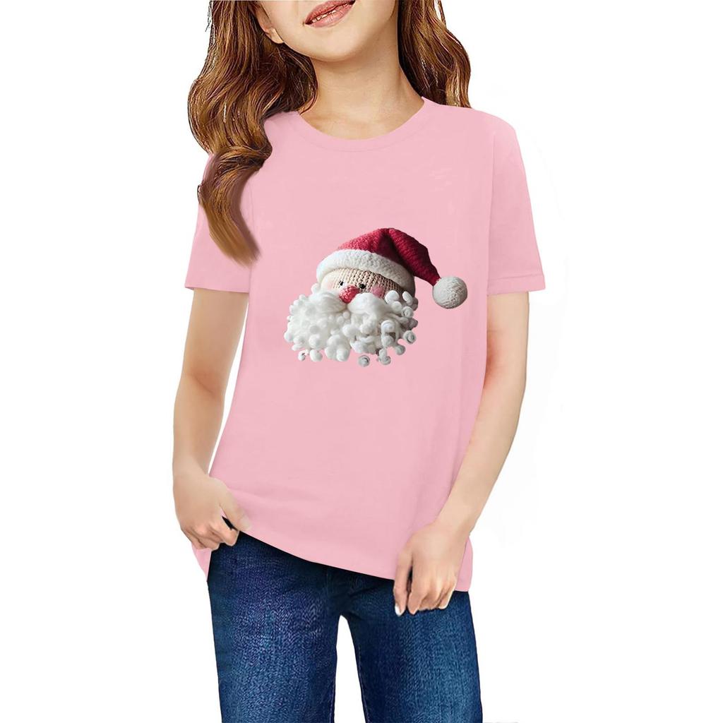 Children's Short Sleeve Neck T-Shirt Animal Print Daily Casual Top