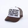 Американская Trucker Hat с принтом букв Летняя Вышивка Козырек от солнца Бейсболка Уличный тренд Кепка с сеткой Кепка