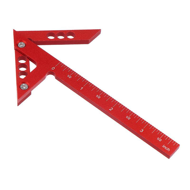 Угловая линейка-упор из алюминиевого сплава, треугольная стрелка 45 градусов, линейка для позиционирования под прямым углом, угловая линейка 90 градусов