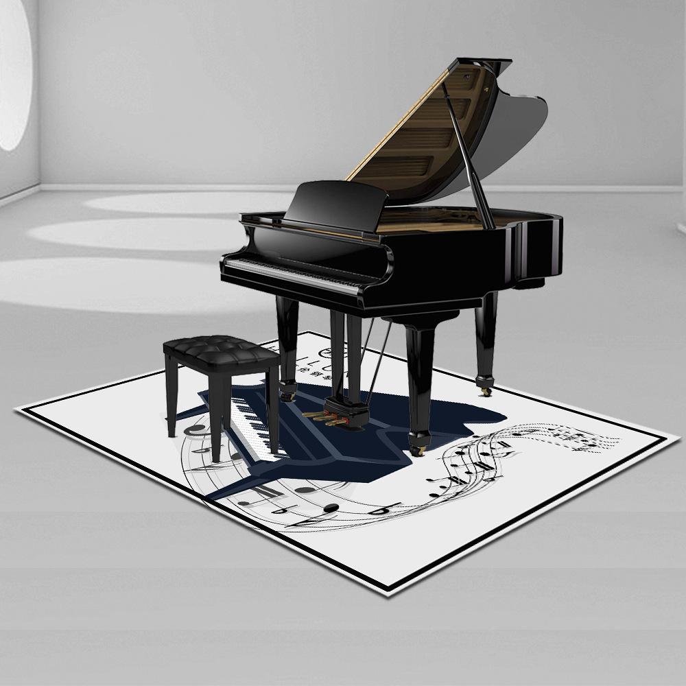 Square Piano Carpet Giveaway Floor Mat Musical Instrument Promotional Item Qin Shop Gift Company Quick Manufacturing