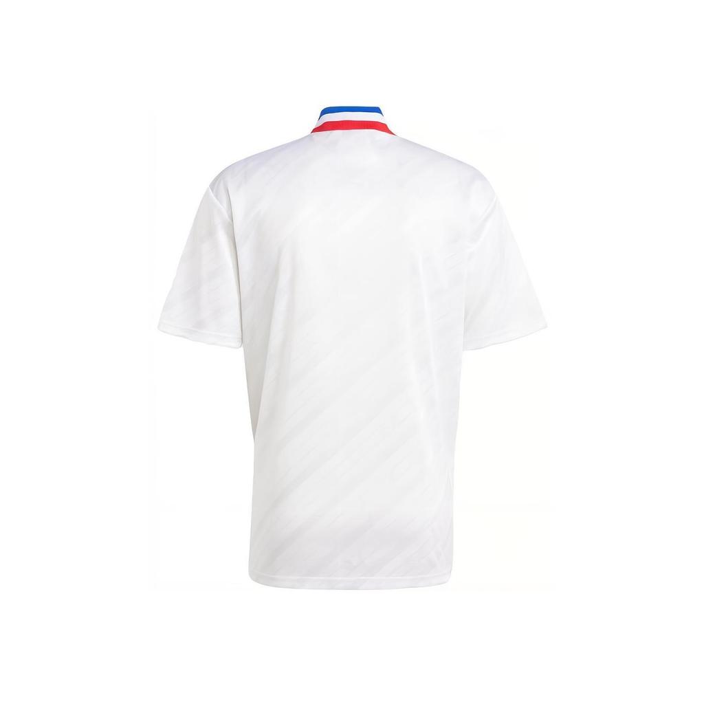 Adidas Футболка Olympique Lyonnais 95/96 Bringback Color Block Casual Sports с коротким рукавом для мужчин, белые IM8518