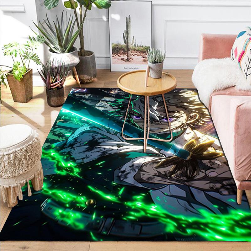 Demon Slayer Rug Floor Mat for Living Room or Bedroom Soft and Comfortable Carpet a Gift for Birthday and Holiday.DFF0925246