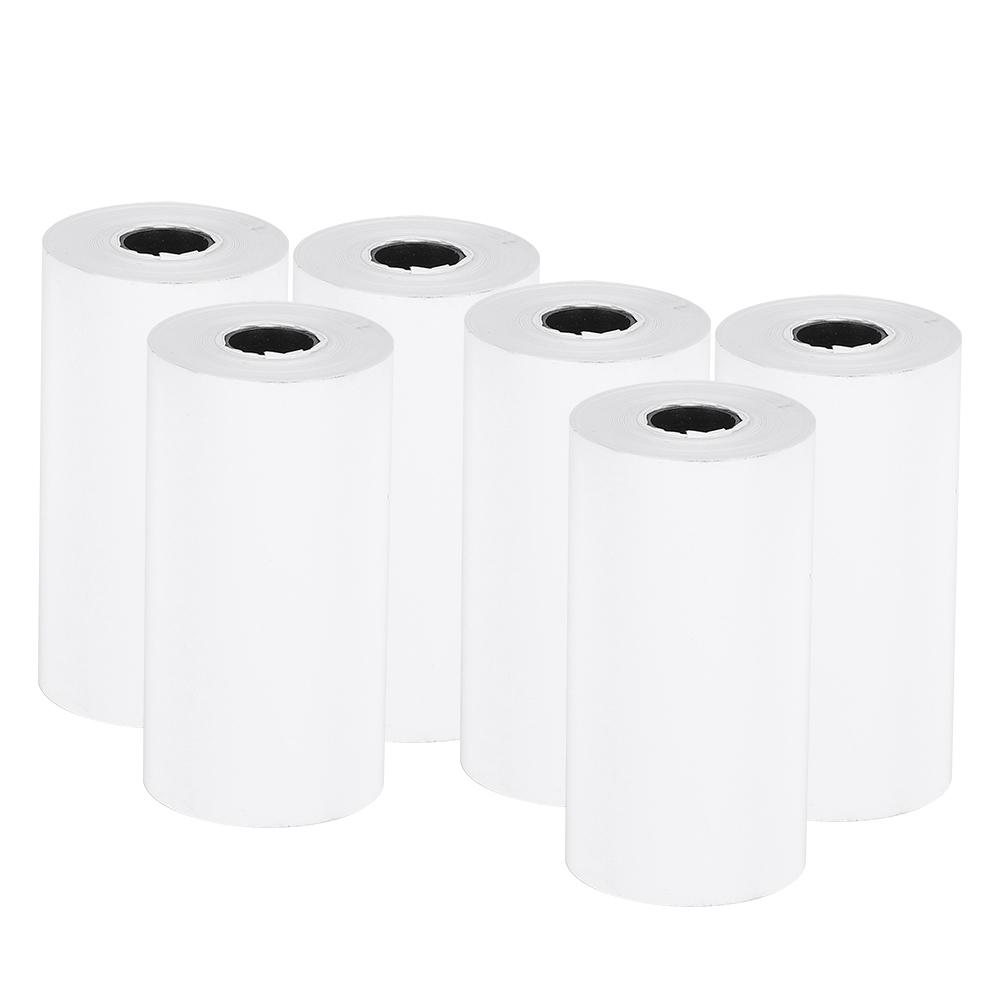 6 Rolls 57x30mm Thermal Receipt Paper Professional Printing Accessory for Small Printer