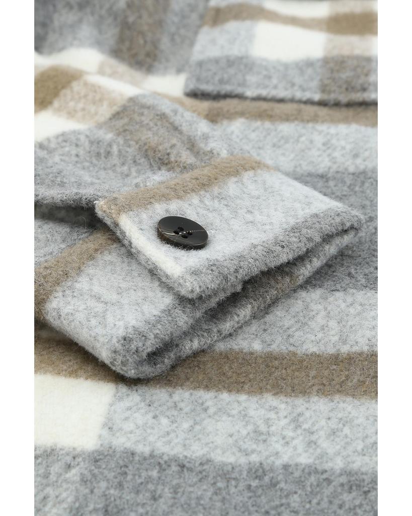 Azura Exchange Куртка с карманом в клетку