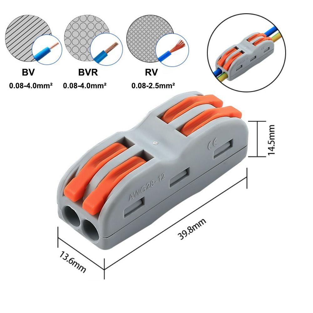 Универсальная компактная быстрая клеммная колодка Мини-компактные электрические разъемы для сращивания Электрические разъемы