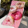Pink Donut Towel Quick Drying Beach Towels Are Suitable For Swimming Pools Camping Yoga And The Gym