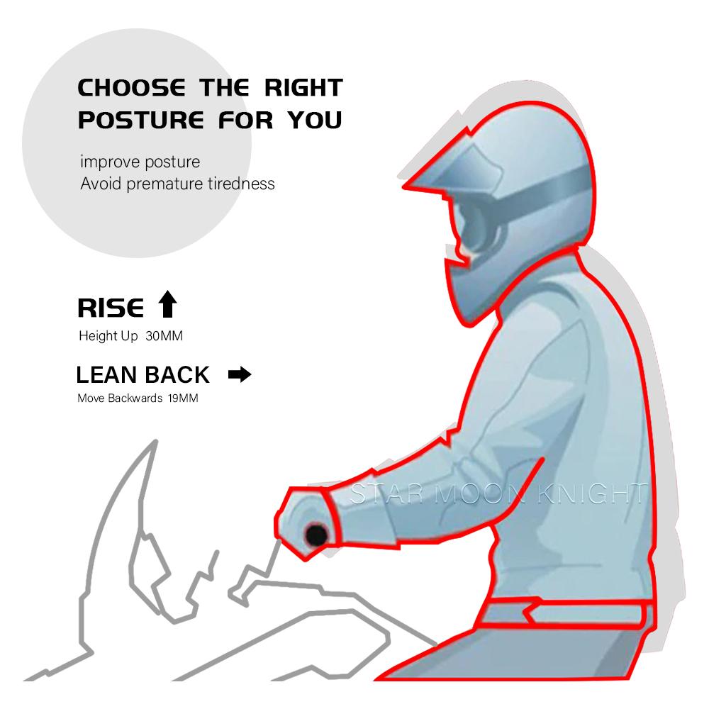 Подставка для руля 28 мм для Husqvarna Norden 901 Norden901 2022 — аксессуары Адаптер для увеличения высоты руля и перемещения назад