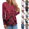Women's Fashion Long Sleeve Sleeve Sleeve V-neck Floral Print Casual Jacket