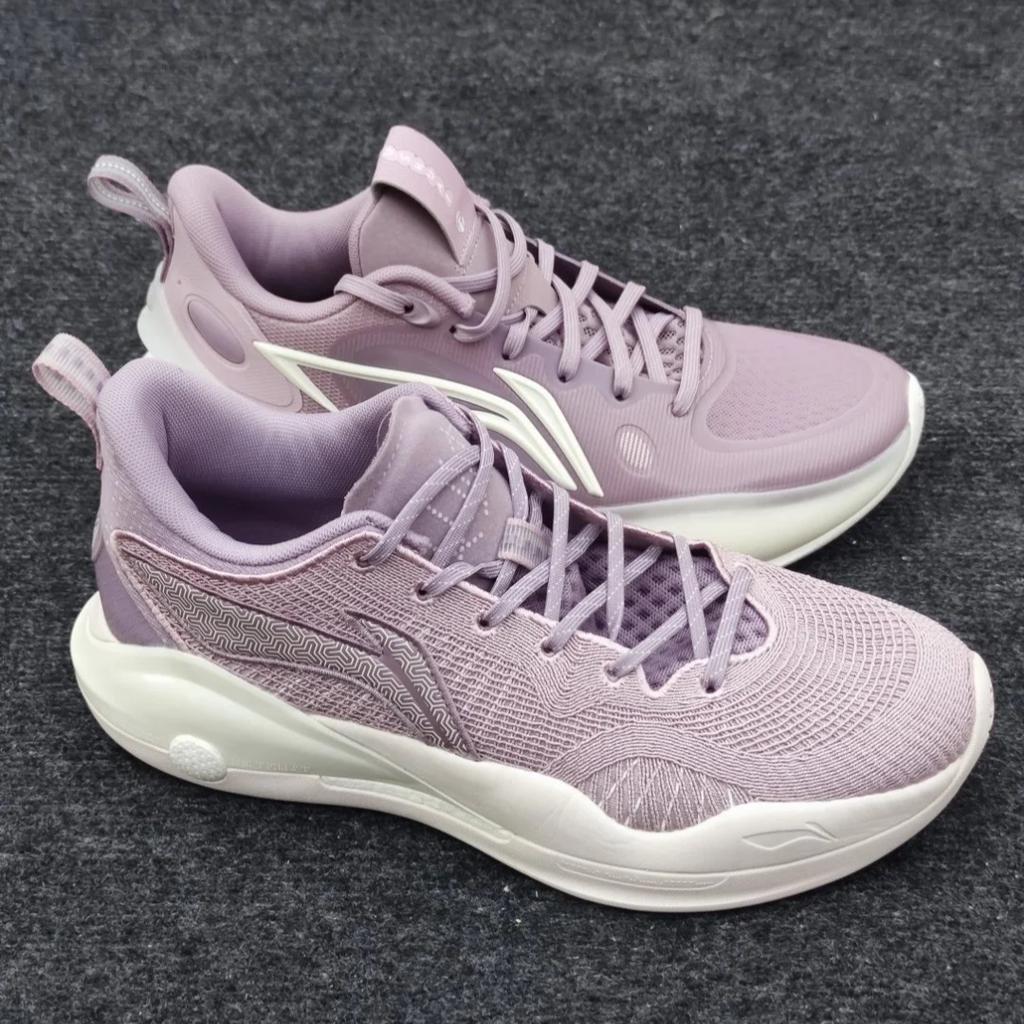 Li Ning Yu Shuai 17 Low Удобная ткань Синтетическая кожа ТПУ Нескользящие Износостойкие Низкие Баскетбольные кроссовки Мужские кроссовки Фиолетовый ABAT127-6