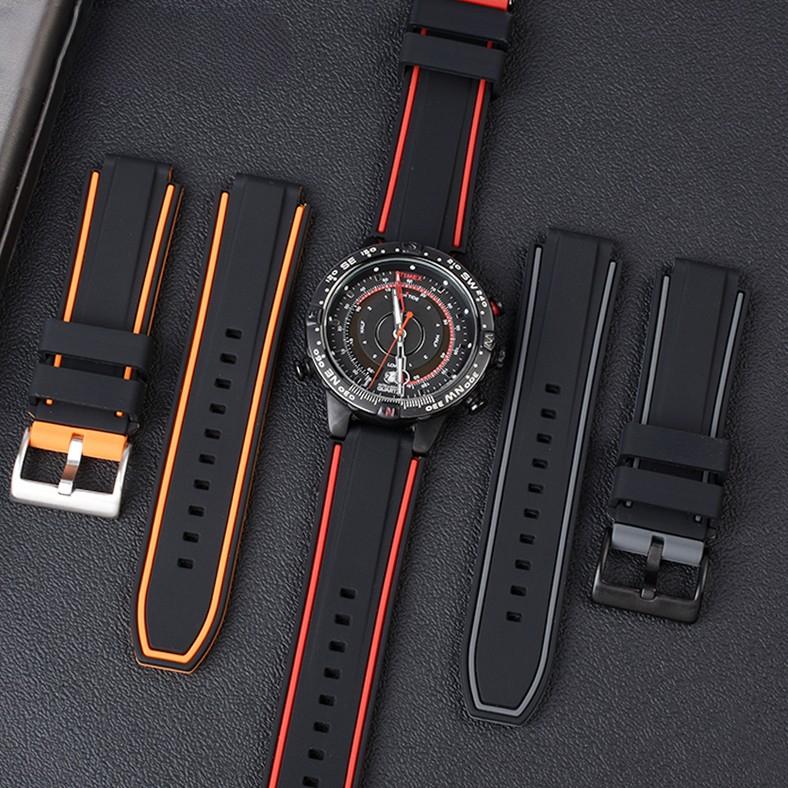 Силиконовый ремешок Для Timex E-tide Compass T2n720 T2n721 Tw2t76300 Tw2t76500 T45601 Резиновый мужской ремешок для часов Спортивный ремешок бесплатный инструмент