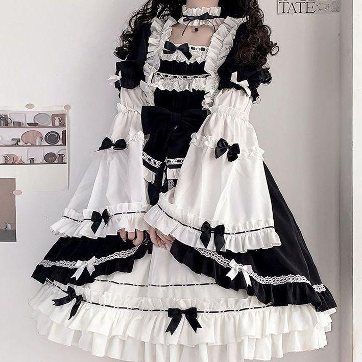 Винтажное платье White Night Aurora OP Lolita