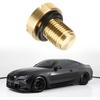 Radiator Coolant Expansion Tank Bleeder Screw with Rubber O-Ring, Coolant Air Bleeder Screw Replacement OEM 17111712788 Brass Radiator Drain Plug